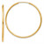 Image of 34mm 10k Yellow Gold 1.5mm Polished Round Endless Hoop Earrings 10XY1163