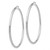 Image of 65mm 14K White Gold Polished 3mm Lightweight Tube Hoop Earrings T857L