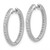 Image of 20mm 10k White Gold Polished Diamond In/Out Hinged Hoop Earrings EM5424-020-1WA