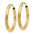 Image of 20mm 10k Yellow Gold 2mm Satin Diamond-cut Endless Hoop Earrings 10XY1177