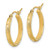 Image of 20.46mm 14K Yellow Gold Polished and Satin Diamond-cut Hoop Earrings TF2016