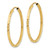 Image of 30mm 10k Yellow Gold Diamond-cut Square Tube Endless Hoop Earrings 10TF997