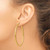 Image of 55mm 14K Yellow Gold Polished 2.5mm Lightweight Tube Hoop Earrings T928L