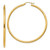 Image of 55mm 14K Yellow Gold Polished 2.5mm Lightweight Tube Hoop Earrings T928L