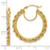Image of 10k Yellow Gold Polished and Diamond-cut Rope 2.95mm Hoop Earrings 10ER341 Image of 10k Yellow Gold Polished and Diamond-cut Rope 2.95mm Hoop Earrings 10ER341