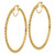 Image of 10k Yellow Gold Polished and Diamond-cut Rope 2.95mm Hoop Earrings 10ER347