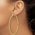 Image of 10k Yellow Gold Polished and Diamond-cut Rope 2.95mm Hoop Earrings 10ER347