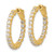 Image of 22.7mm 14K Yellow Gold 2.42ct. 38-2.2mm In/Out Hoop w/ Safety Clasp Earrings XE3271AA