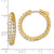 Image of 22.7mm 14K Yellow Gold 2.42ct. 38-2.2mm In/Out Hoop w/ Safety Clasp Earrings XE3271AA