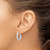 Image of 20.79mm 14K White Gold Polished and Diamond-cut Inside and Out Fancy Hoop Earrings TC1023W