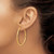 Image of 39.2mm 14K Yellow Gold Polished and Satin Diamond-cut 2.00mm Endless Hoop Earrings TF2182