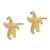 Image of 14mm 10k Yellow Gold Starfish Earrings