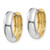 Image of 11mm 14K Two-tone Gold Huggie Earrings