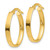 Image of 14mm 10k Yellow Gold Oval Hoop Earrings