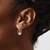 Image of 20mm 10K Rose Gold Polished CZ Hoop Earrings