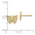 Image of 7mm 10k Yellow Gold Butterfly Post Earrings