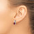Image of 13.6mm 10k White Gold Ruby and Diamond Earrings