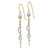 Image of 55mm 14k Two-tone Gold Circle Dangle Earrings