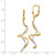Image of 50mm 14k Two-tone Gold Spiral Dangle Earrings