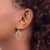 Image of 40mm 14k Tri-color Gold Circle Dangle Earrings