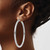 Image of 65mm 10k White Gold 4mm x 65mm Tube Hoop Earrings