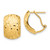 Image of 14.5mm 14K Yellow Gold Textured Omega Back Earrings