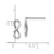 Image of 11.2mm 14K White Gold Polished Infinity Post Earrings
