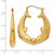 Image of 35mm 14K Yellow Gold Polished Dolphin Hoop Earrings