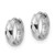 Image of 9.13mm 14k White Gold Diamond-cut Hinged Hoop Earrings