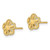 Image of 8.1mm 10k Yellow Gold Diamond-cut Flower Post Earrings