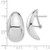 Image of 26mm 14k White Gold Polished Omega Back Post Earrings