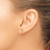 Image of 7.9mm 14K Yellow Gold Created Opal Cross Post Earrings