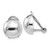 Image of 12mm 14k White Gold Polished Non-pierced Back Earrings
