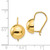 Image of 19mm 14K Yellow Gold 10.50mm Hollow Half Ball Earrings