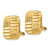 Image of 16mm 14K Yellow Gold Non-pierced Basket weave Earrings