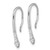 Image of 21.4mm 14k White Gold Polished Diamond Drop Wire Earrings