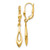 Image of 36mm 14K Yellow Gold Polished Dangle Leverback Earrings