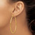 Image of 60mm 14K Yellow Gold Polished 2x60mm Tube Hoop Earrings