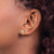 Image of 7.4mm 14K Polished Tri-color Gold Love Knot Post Earrings