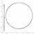 Image of 64mm 14k White Gold 1.5mm Polished Endless Hoop Earrings Image of 64mm 14k White Gold 1.5mm Polished Endless Hoop Earrings