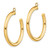 Image of 30mm 14K Yellow Gold Polished Tube Hoop Earrings Jackets
