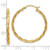 Image of 33.75mm 10k Yellow Gold Polished 2.5mm Twisted Hoop Earrings