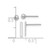 Image of 14K White Gold Polished 3mm Ball and Bar Earrings Set