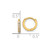 Image of 10k Yellow Gold Polished 1.5mm CZ Hinged Hoop Earrings