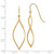 Image of 47mm 10k Yellow Gold Polished Twisted Oblong Dangle Earrings