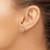 Image of 10.15mm 14k Rose Gold Polished Diamond-cut Circle Post Earrings