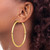 Image of 82mm 14K Yellow Gold Polished 4x80mm Round Tube Hoop Earrings