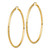 Image of 71.8mm 10k Yellow Gold Lightweight 3mm Diamond-cut Hoop Earrings