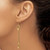 Image of 66mm 14K Yellow Gold Diamond-cut Dangle Shepherd Hook Earrings