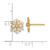 Image of 8.8mm 14K Yellow Gold Madi K Polished CZ Snowflake Post Earrings